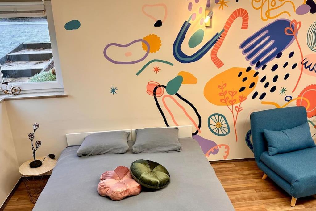 La Fresque D'Heloise - Appartement 1 Chambre 2 Lits Doubles Péruwelz Kültér fotó